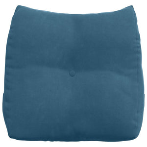 Blaues Samt Rückenkissen 45x24x50cm