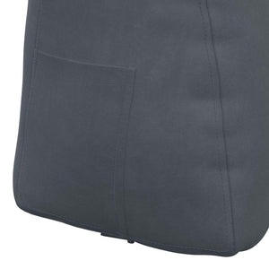Samt Rückenkissen Dunkelgrau 80 cm