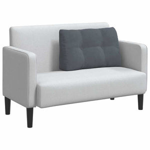Samt Rückenkissen Dunkelgrau 80 cm