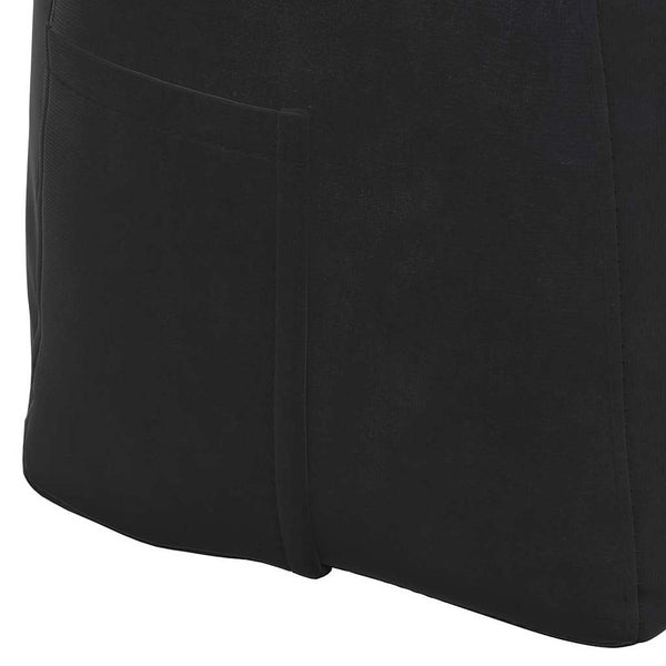 Schwarzes Samt Rückenkissen 100 cm