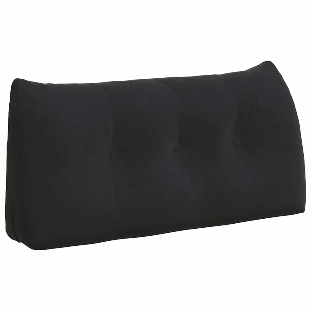 Schwarzes Samt Rückenkissen 100 cm