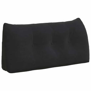 Schwarzes Samt Rückenkissen 100 cm
