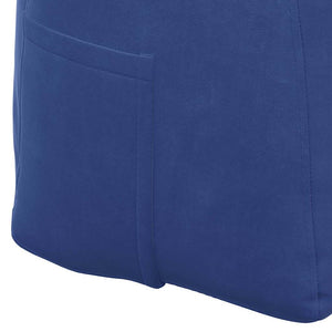 Samt Rückenkissen Polizeiblau 100cm