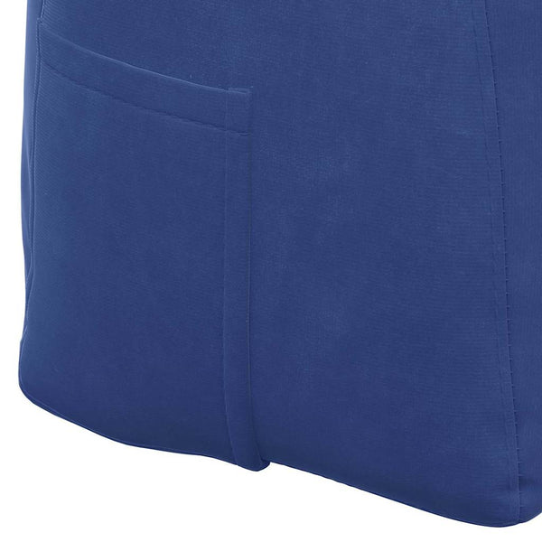 Samt Rückenkissen Polizeiblau 100cm
