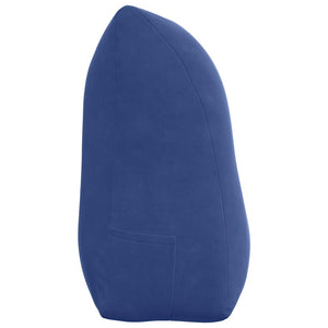 Samt Rückenkissen Polizeiblau 100cm