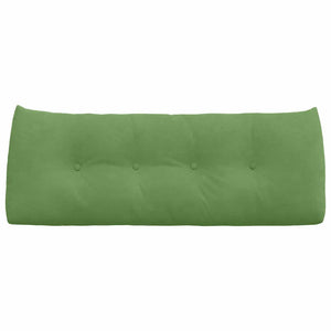 Hellgrünes Samt Rückenkissen 120cm