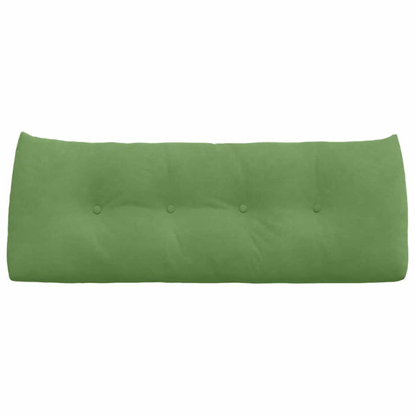 Hellgrünes Samt Rückenkissen 120cm