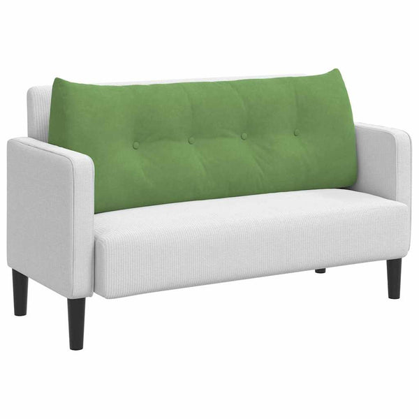 Hellgrünes Samt Rückenkissen 120cm