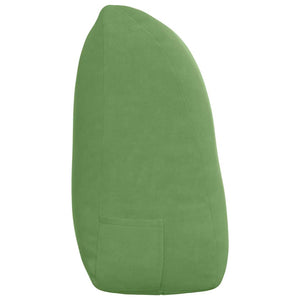 Hellgrünes Samt Rückenkissen 120cm