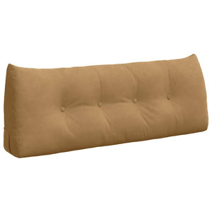 Samt Rückenkissen Braun 120 cm