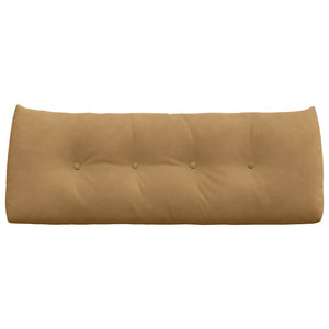 Samt Rückenkissen Braun 120 cm