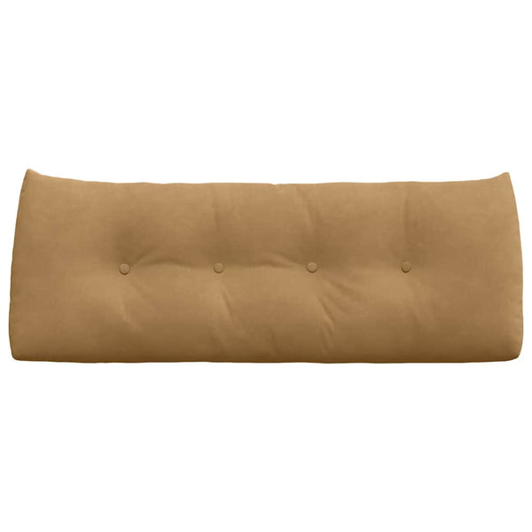 Samt Rückenkissen Braun 120 cm
