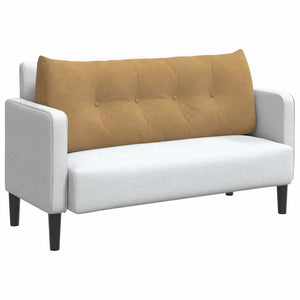 Samt Rückenkissen Braun 120 cm