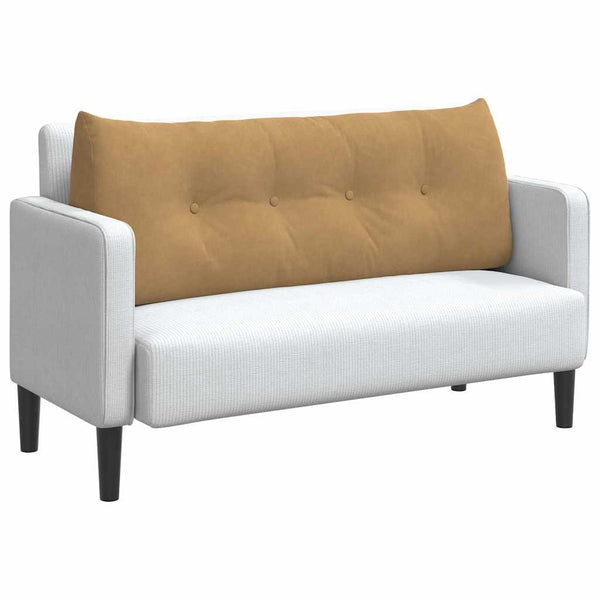 Samt Rückenkissen Braun 120 cm
