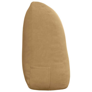 Samt Rückenkissen Braun 120 cm