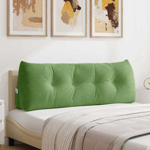 Hellgrünes Samt Rückenkissen 140 cm