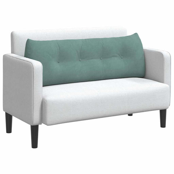 Samt Rückenkissen Meergrün 140 cm