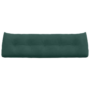 Dunkelgrünes Samt Rückenkissen 160 cm