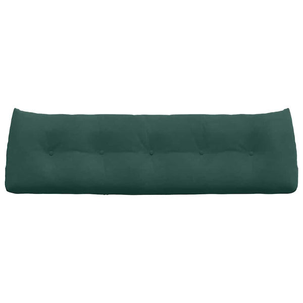 Dunkelgrünes Samt Rückenkissen 160 cm