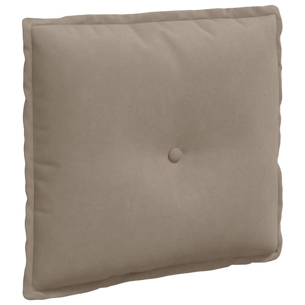 Rückenkissen Taupe Mikrofaser 50x45 cm