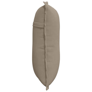 Rückenkissen Taupe Mikrofaser 50x45 cm