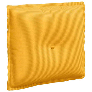 Rückenkissen Gelb Cord 50x45 cm