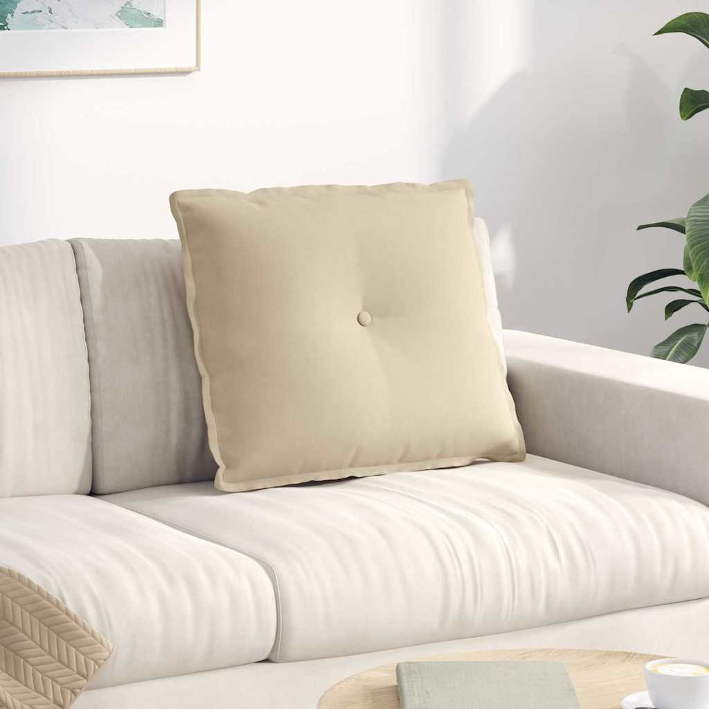 Rückenkissen Creme 60x50 cm Mikrofaser