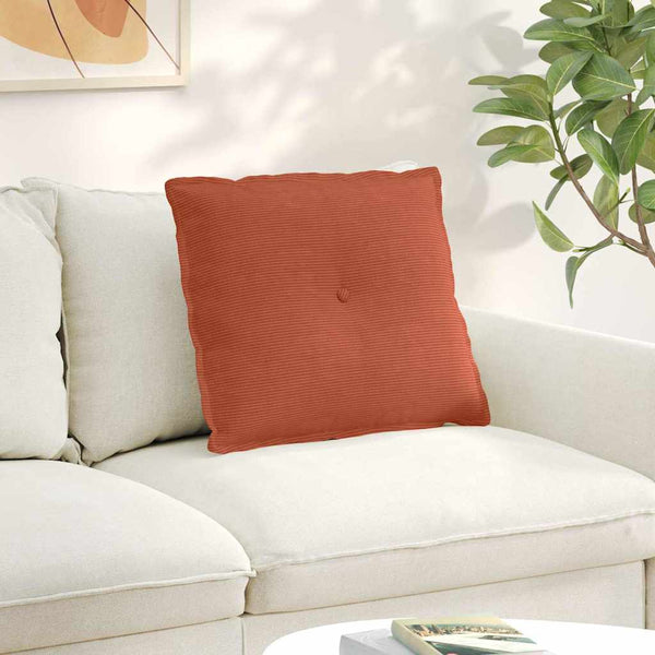 Rückenkissen Cord Rot-Orange 60x50 cm