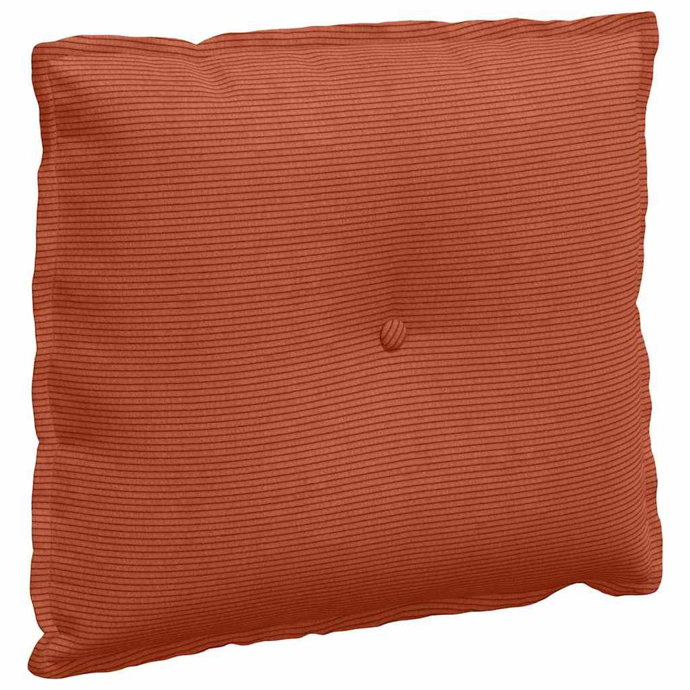 Rückenkissen Cord Rot-Orange 60x50 cm