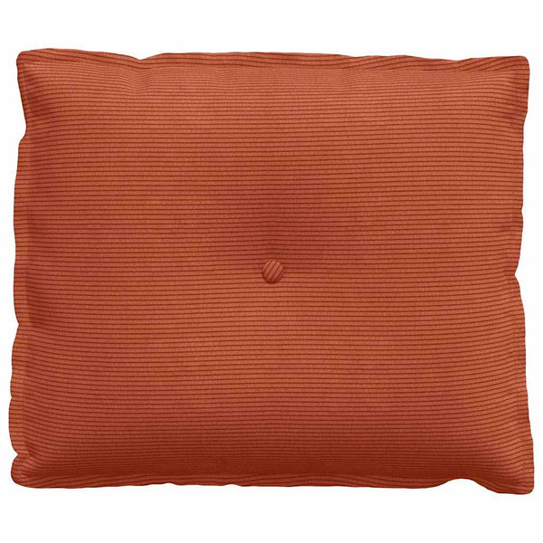 Rückenkissen Cord Rot-Orange 60x50 cm