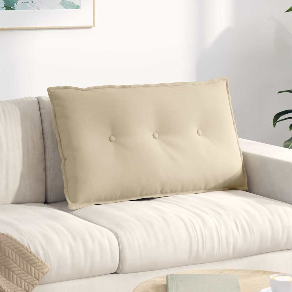Creme Rückenkissen 80x50 cm Mikrofaser