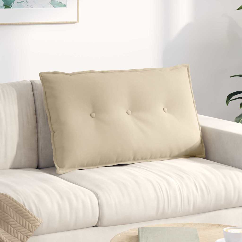 Creme Rückenkissen 80x50 cm Mikrofaser