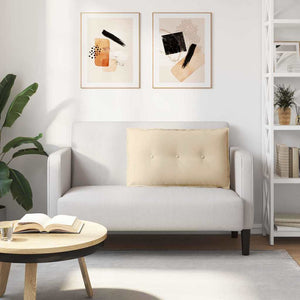 Creme Rückenkissen 80x50 cm Mikrofaser