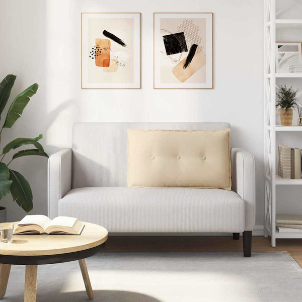 Creme Rückenkissen 80x50 cm Mikrofaser