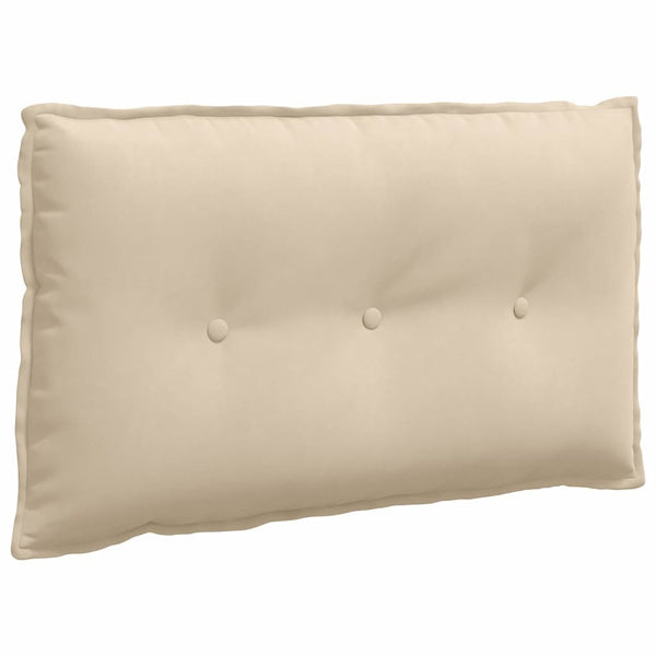 Creme Rückenkissen 80x50 cm Mikrofaser