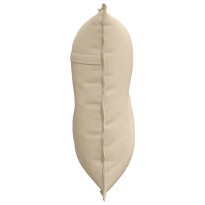 Creme Rückenkissen 80x50 cm Mikrofaser