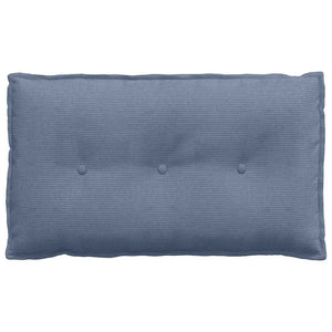 Blaues Rückenkissen Cord 80x50 cm