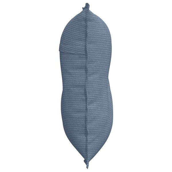 Blaues Rückenkissen Cord 80x50 cm