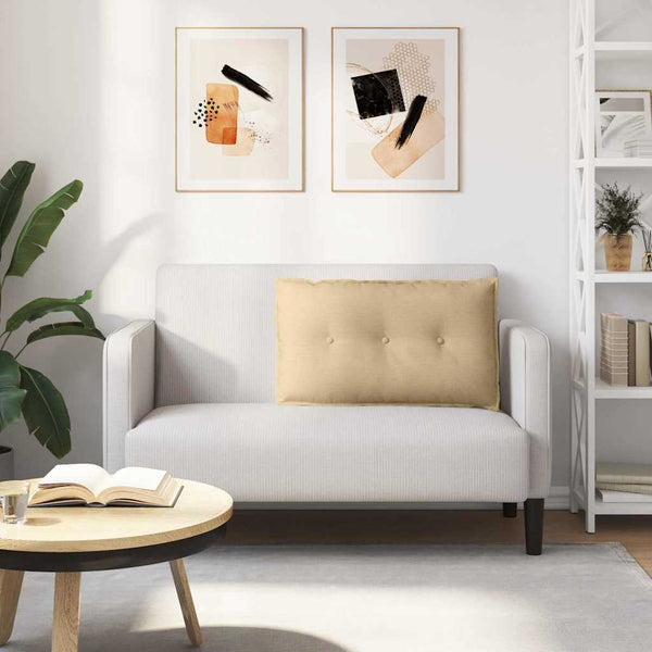 Rückenkissen Cord Grau-Grün 80x50 cm