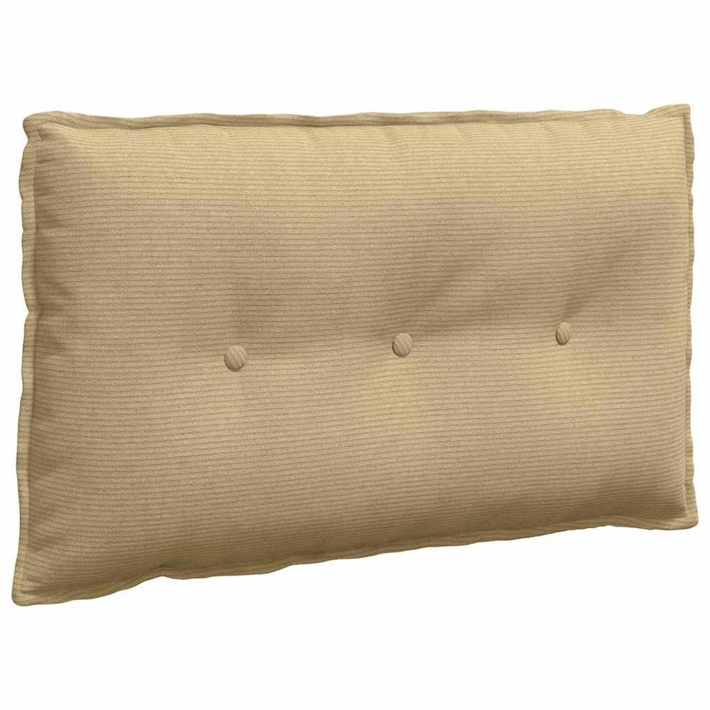 Rückenkissen Cord Grau-Grün 80x50 cm
