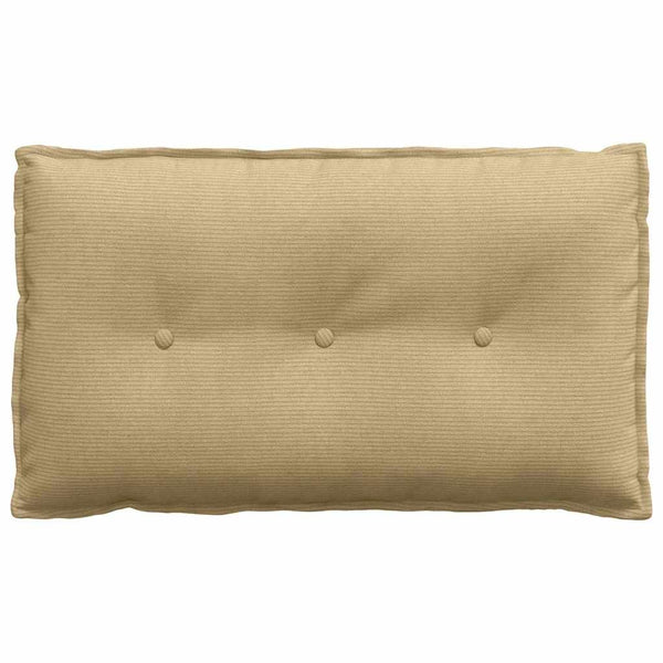 Rückenkissen Cord Grau-Grün 80x50 cm