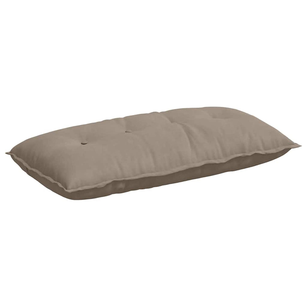 Rückenkissen Taupe 100x50 cm Mikrofaser
