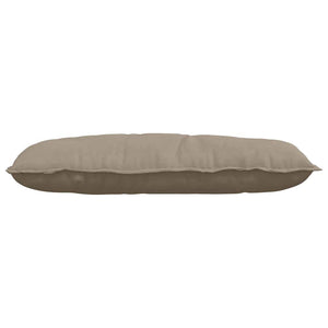 vidaXL Coussin de dossier taupe 100 x 50 cm en tissu microfibre