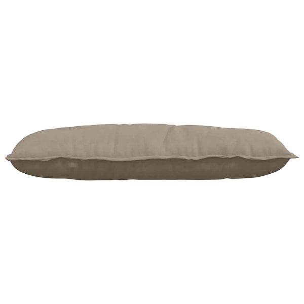 vidaXL Coussin de dossier taupe 100 x 50 cm en tissu microfibre
