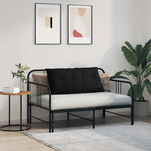 Schwarzes Rückenkissen 100x50 cm