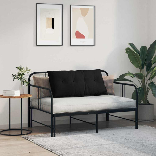 Schwarzes Rückenkissen 100x50 cm