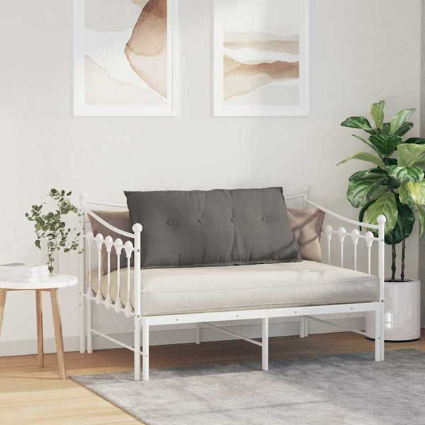 Rückenkissen Hellgrau Cord 100x50cm