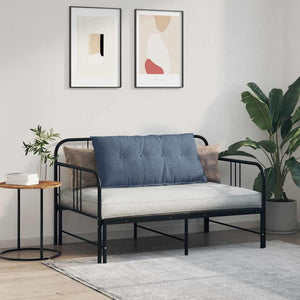 Blaues Rückenkissen 100 x 50 cm aus Cordstoff
