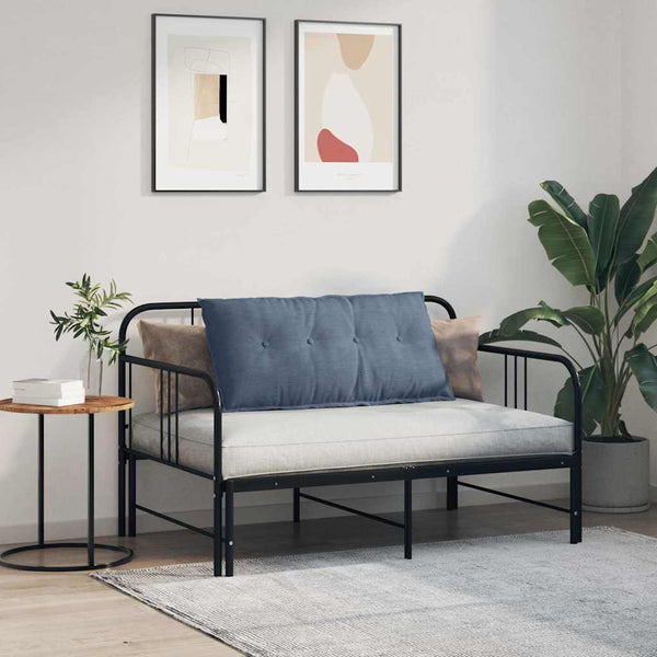 Blaues Rückenkissen 100 x 50 cm aus Cordstoff