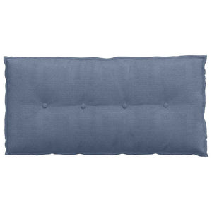 Blaues Rückenkissen 100 x 50 cm aus Cordstoff